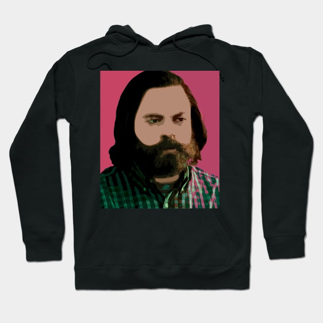 nick offerman Hoodie by oryan80